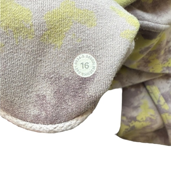 Lululemon All Yours Hoodie Orbital Tie Dye Mauve Grey Multi Size 16 - Picture 3 of 4